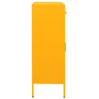 Armario De Almacenamiento Acero Amarillo Mostaza 80x35x101,5 Cm_3