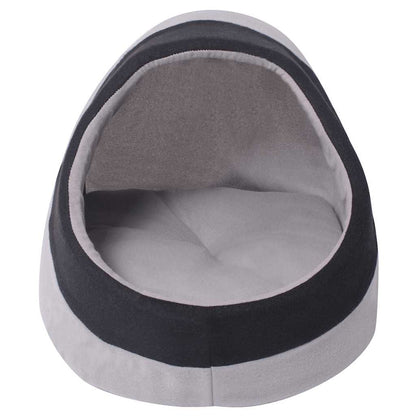 Vidaxl Cama Cubo Para Gatos Tamaño L Gris Y Negra_1