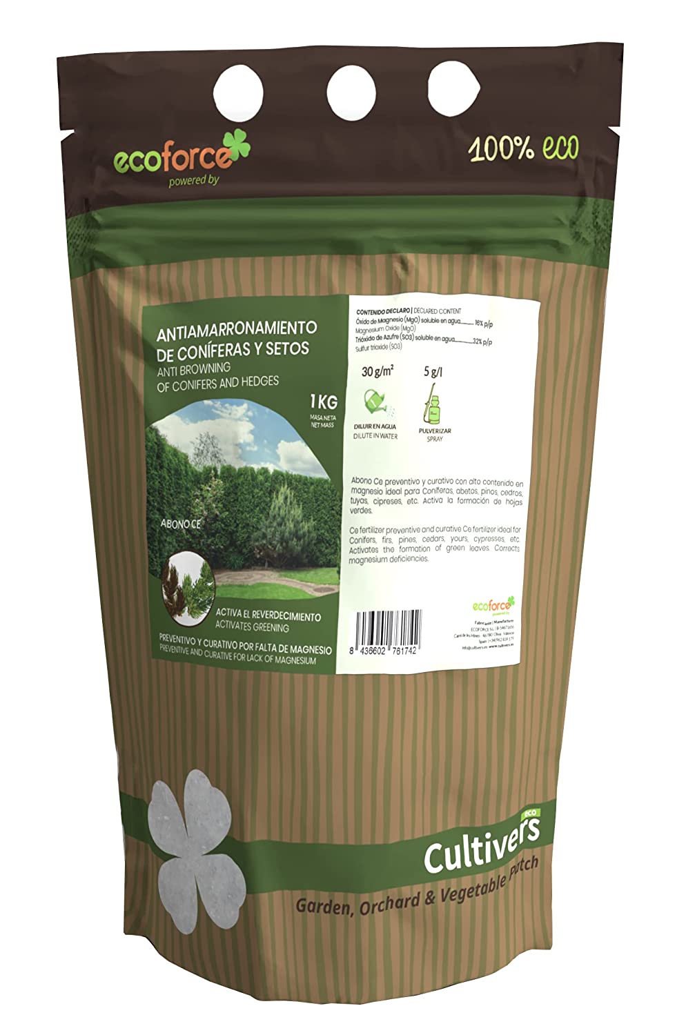 Antiamarronamiento Coníferas Y Setos Cultivers 5 Kg_0
