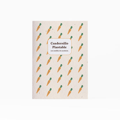Cuaderno Plantable A5 Con Semillas De Zanahoria | Escribe, Planta Y Hazlo Florecer | Detalle Original_0