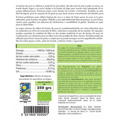 Harina de Tapioca Salud Viva 250 g