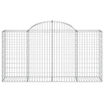 Cestas De Gaviones 11 Uds Forma De Arco Hierro 200x50x100/120cm_3