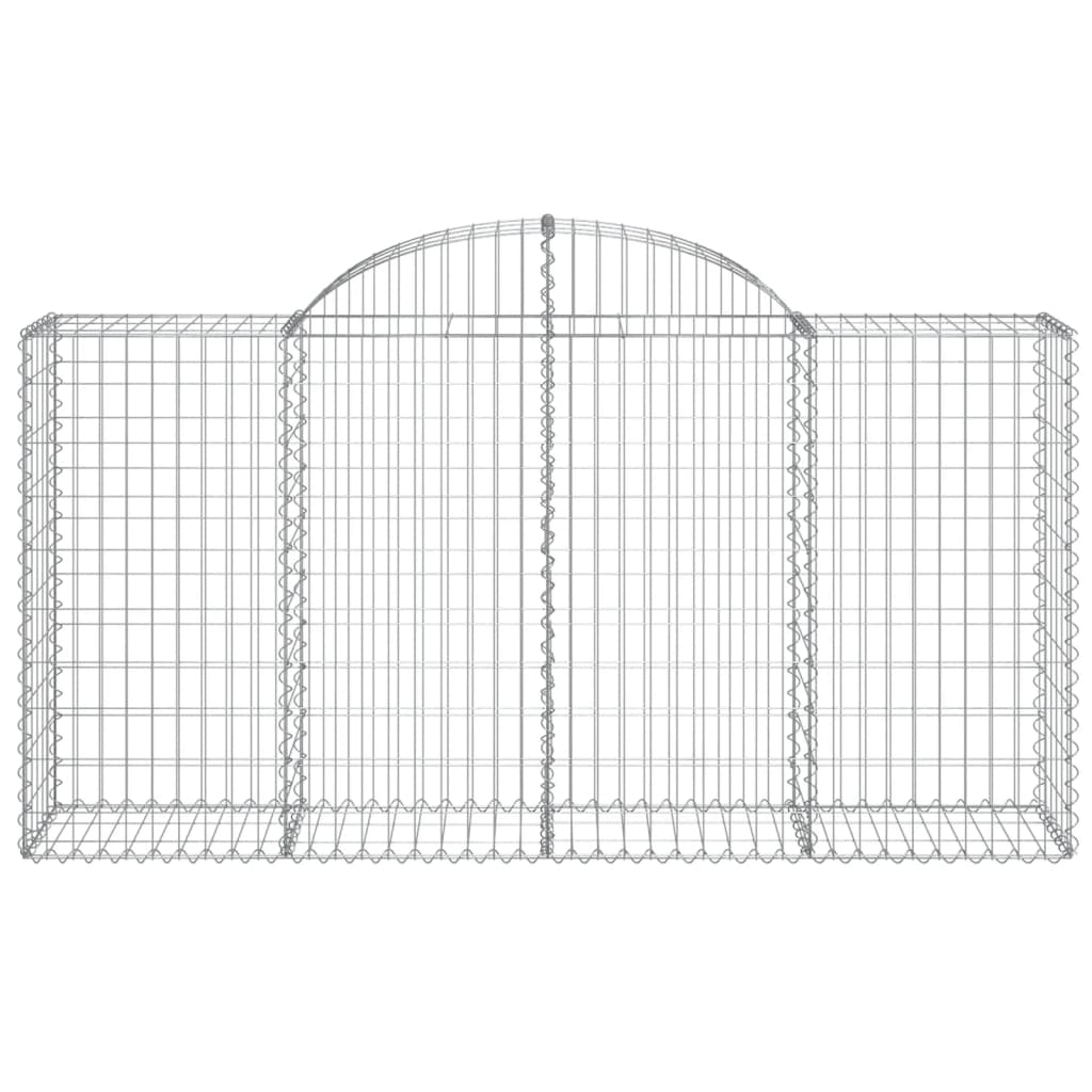 Cestas De Gaviones 30 Uds Forma De Arco Hierro 200x50x100/120cm_3
