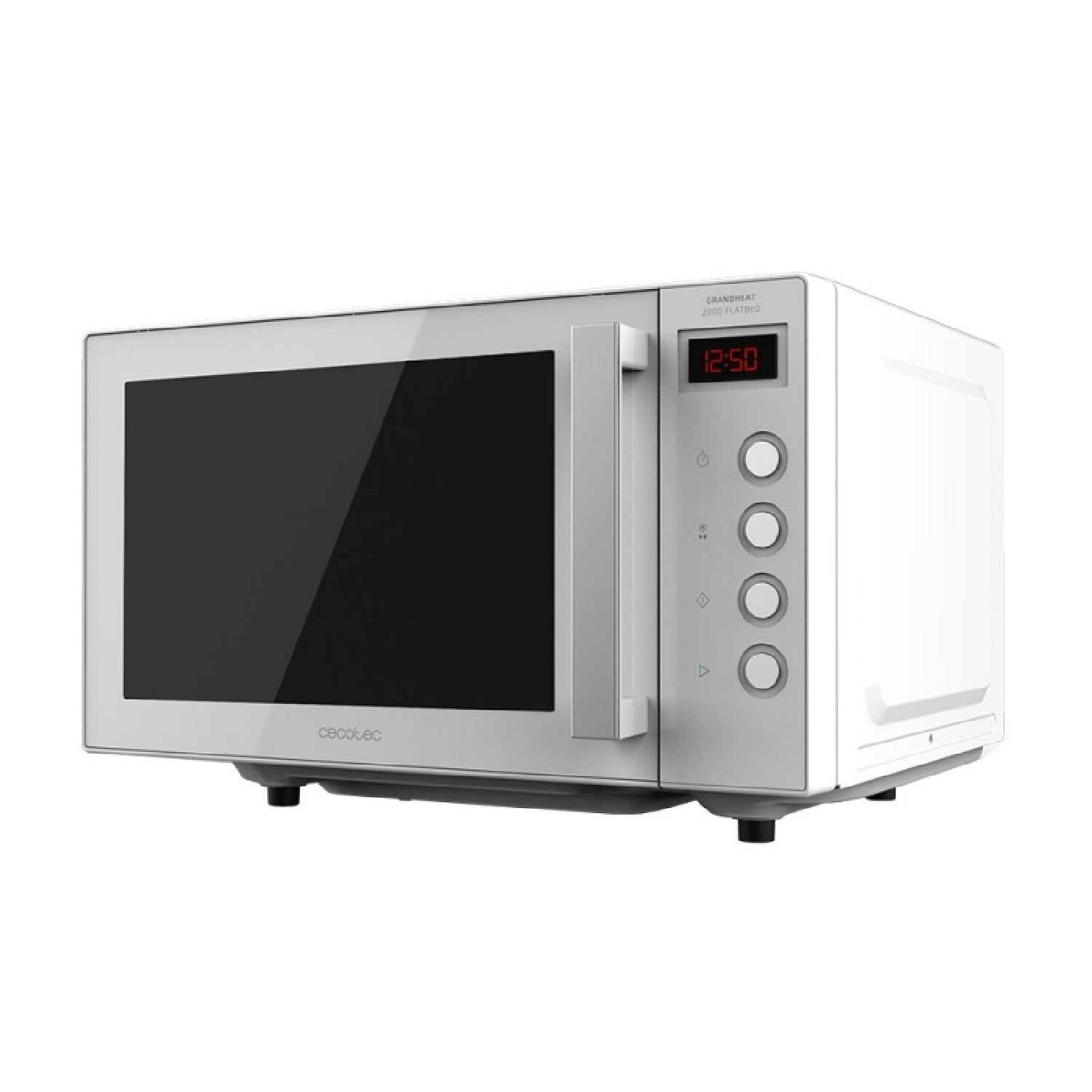 Microondas Sin Plato Grandheat 2000 Flatbed White. Capacidad 20 Litros, Potencia 700 W, Temporizador Hasta 60 Min, Revestimiento Interior Cerámico,_0