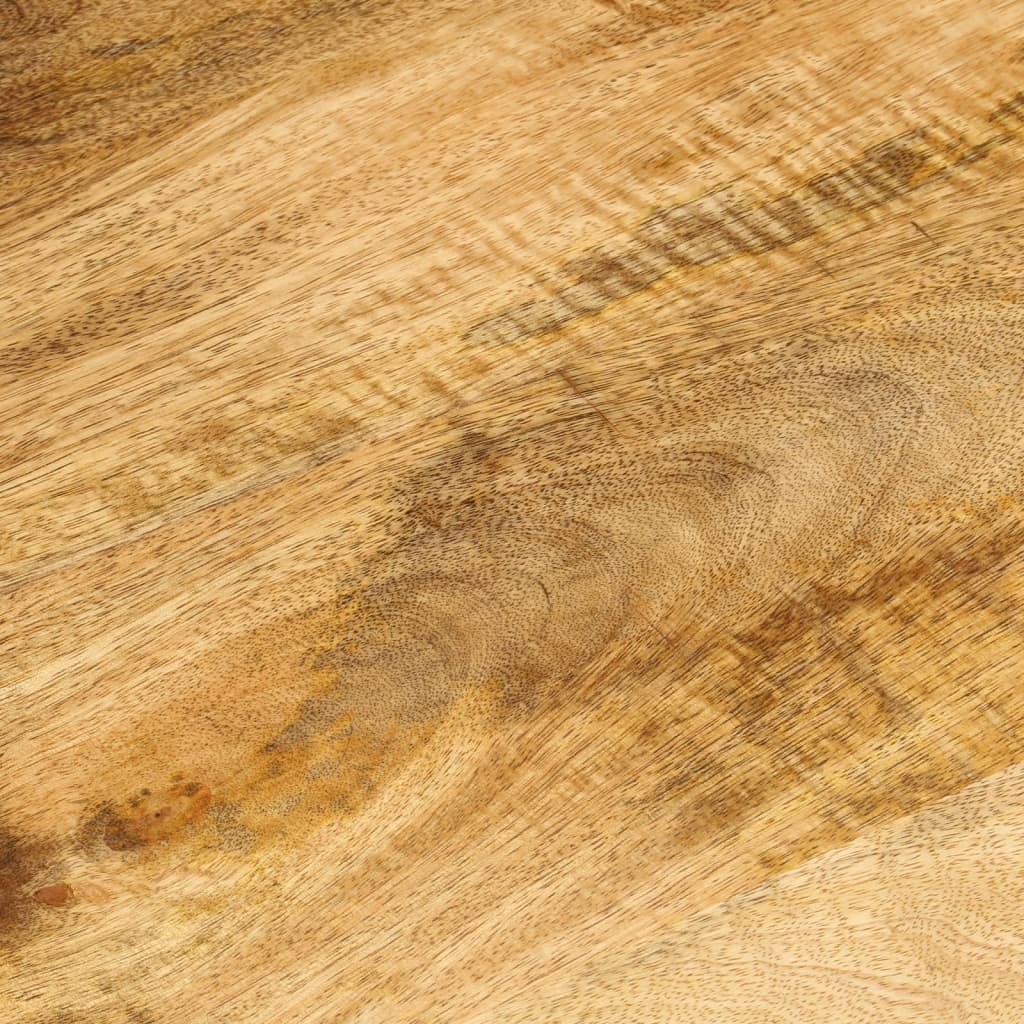 Mesa De Centro Con 2 Alturas Acero Y Madera Mango 100x55x38 Cm_4