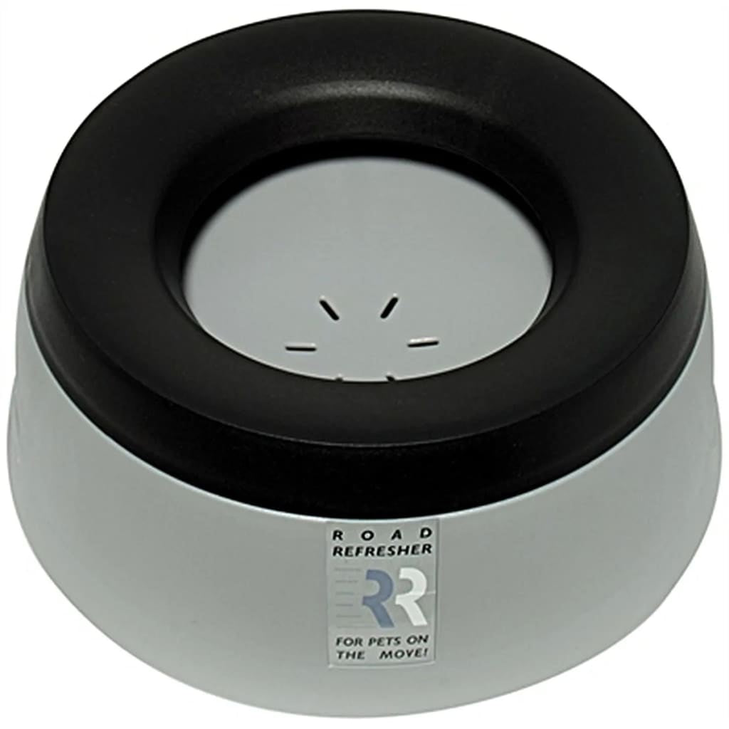 Road Refresher Bebedero De Mascotas Antiderrames Grande Gris Lbrr_0
