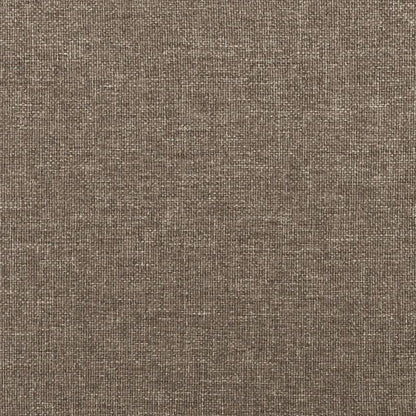 Estructura De Cama Con Cabecero De Tela Gris Taupe 100x200 Cm / Vetonek_5