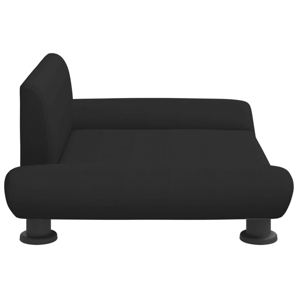 Cama Para Perros De Tela Negra 70x45x28 Cm / Vetonek_3