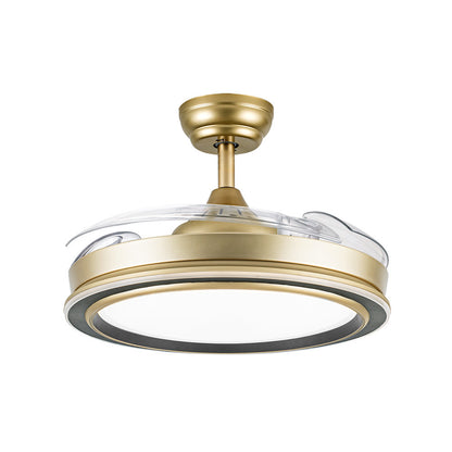 Ventilador Dc Picolo 72w 6226lm Oro/negro 3 Asp Desp. 106d 3000-4000-6500k Remoto, Memoria, Temporizador_1