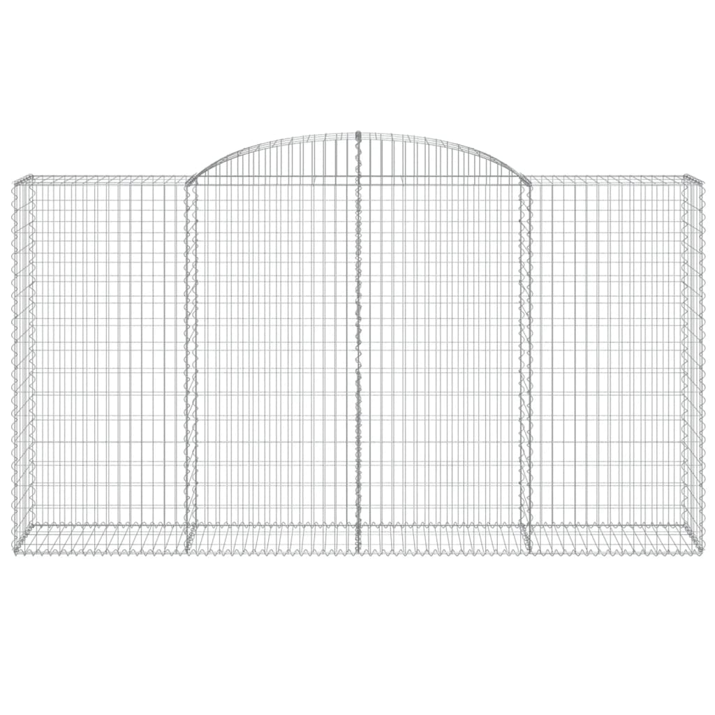 Cestas Gaviones 2 Uds Forma De Arco Hierro 300x50x160/180 Cm_3
