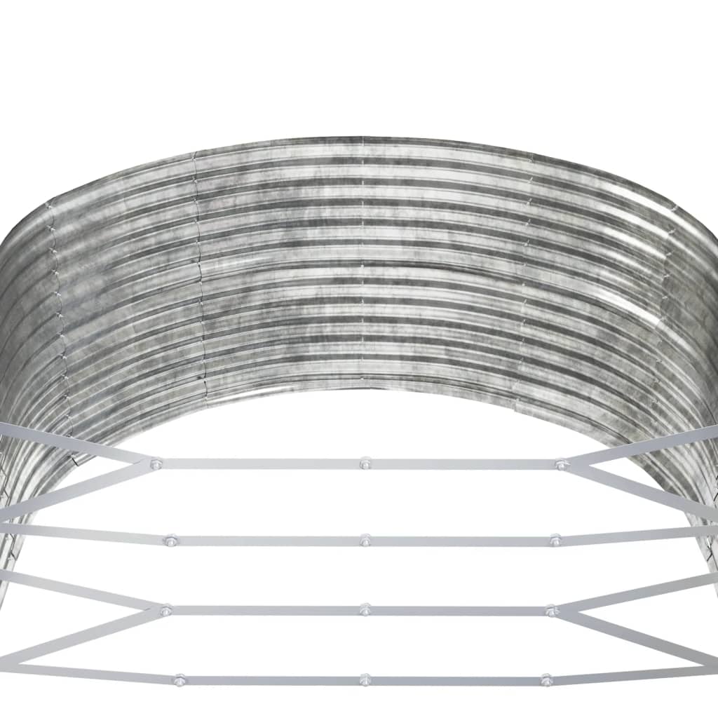 Jardinera Arriate Acero Galvanizado Plata 291x140x68 Cm_4