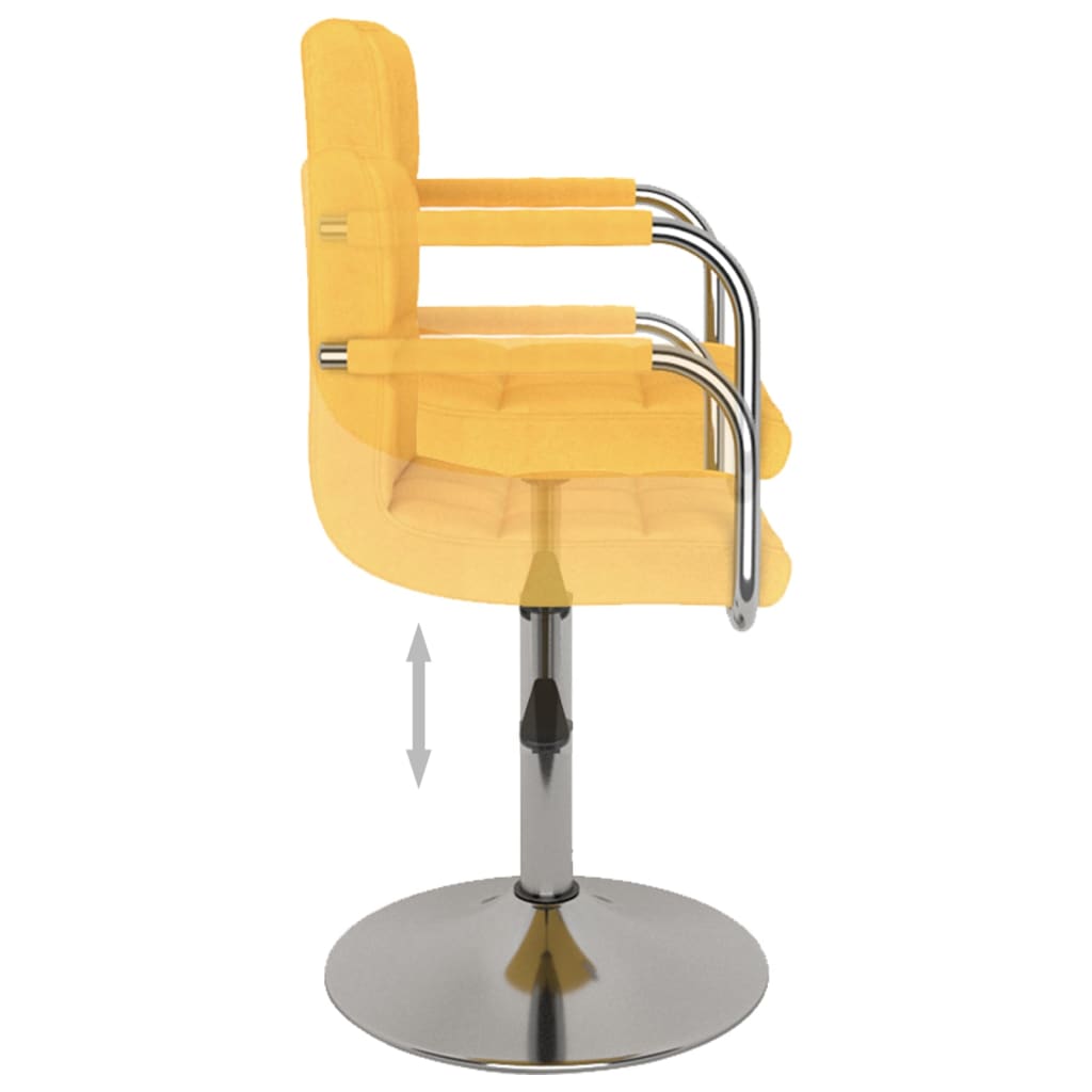 Taburete De Cocina De Tela Amarillo_4