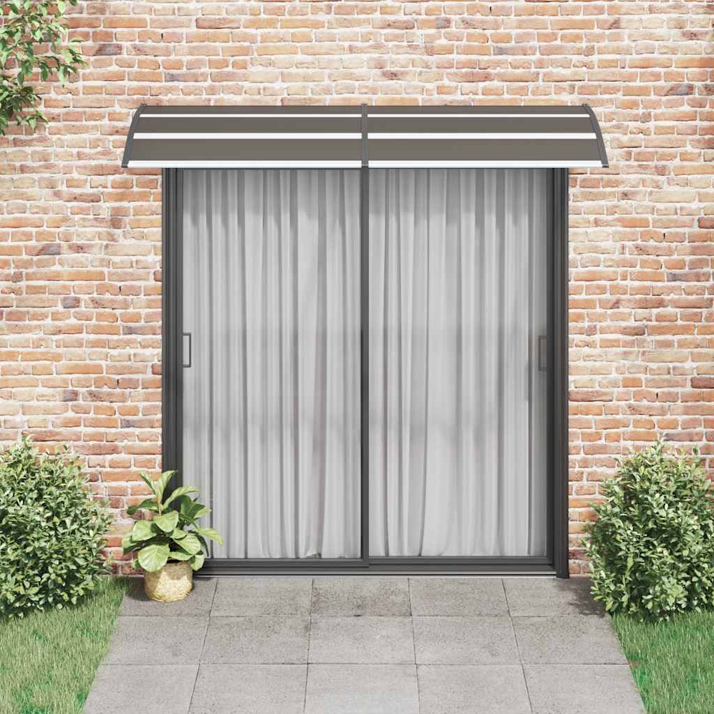 Marquesina De Puerta Pc Negro 240x75 Cm_2