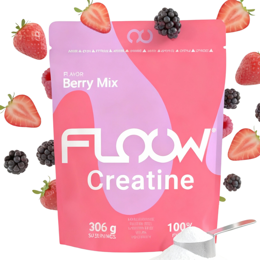 Creatina Monohidrato En Polvo 306g (90 Dosis) - Creatina Pura Sabor Berry Mix - Suplemento Deportivo Para Masa Muscular_0