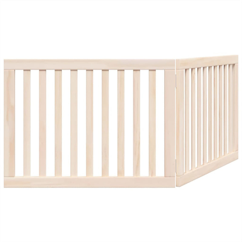 Vidaxl Puerta Para Perros Plegable De 2 Paneles, 160 Cm, Madera De Álamo_5