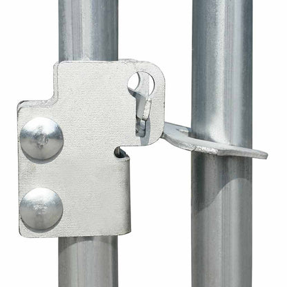 Vidaxl Perrera De Exterior De Acero Galvanizado 6x6x1 M_4