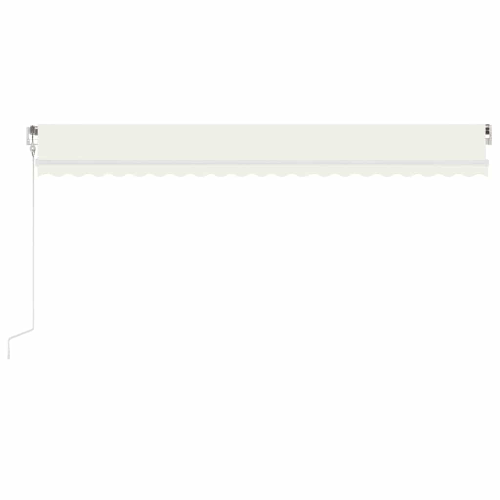 Toldo Automático Con Led Y Sensor De Viento Crema 500x300 Cm_2