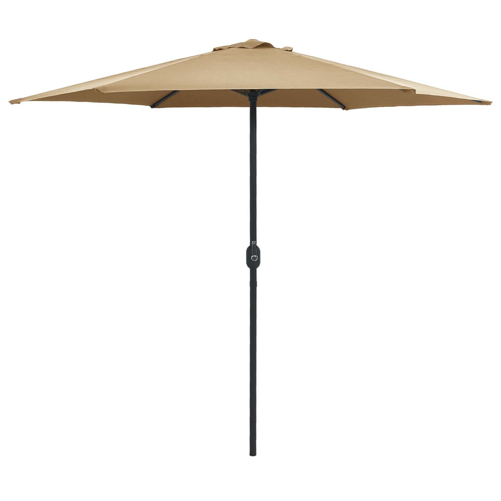 Vidaxl Sombrilla De Jardín Con Palo De Aluminio Taupe 270x246 Cm_0