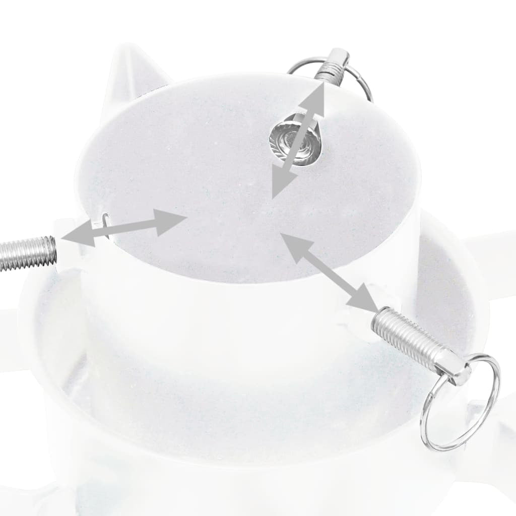 Vidaxl Soporte Para Árbol De Navidad Blanco 47x47x13,5 Cm_4