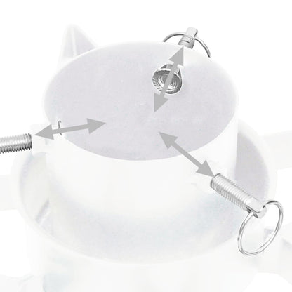 Vidaxl Soporte Para Árbol De Navidad Blanco 47x47x13,5 Cm_4