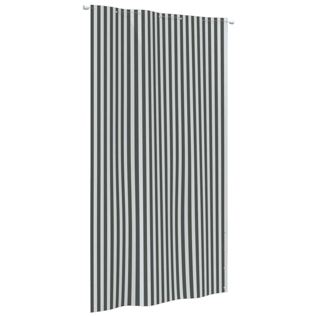 Vidaxl Toldo Para Balcón Tela Oxford Gris Antracita Blanco 140x240 Cm_0