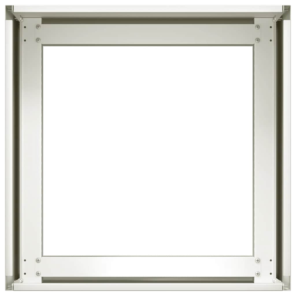 Jardinera Acero Blanco 40x40x30 Cm_4