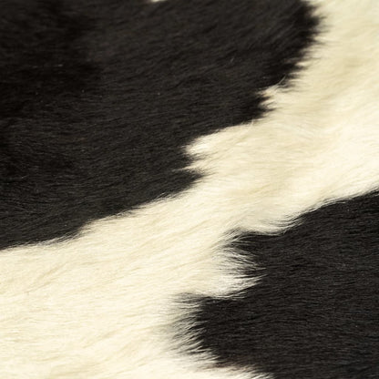 Alfombra De Piel De Vaca Real Negro Y Blanco 150x170 Cm / Vetonek_3
