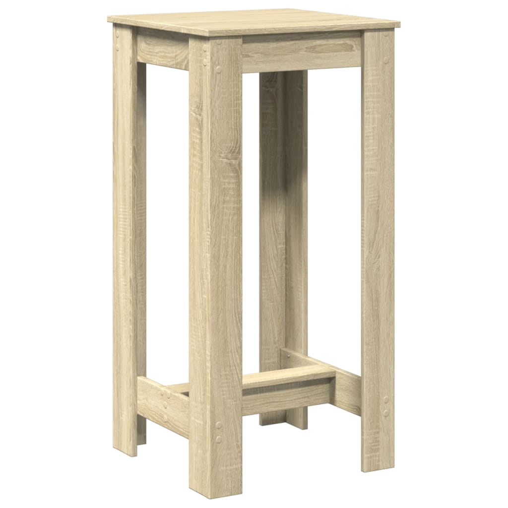 Mesa Alta De Bar Madera Ingeniería Roble Sonoma 51x50x103,5 Cm_0