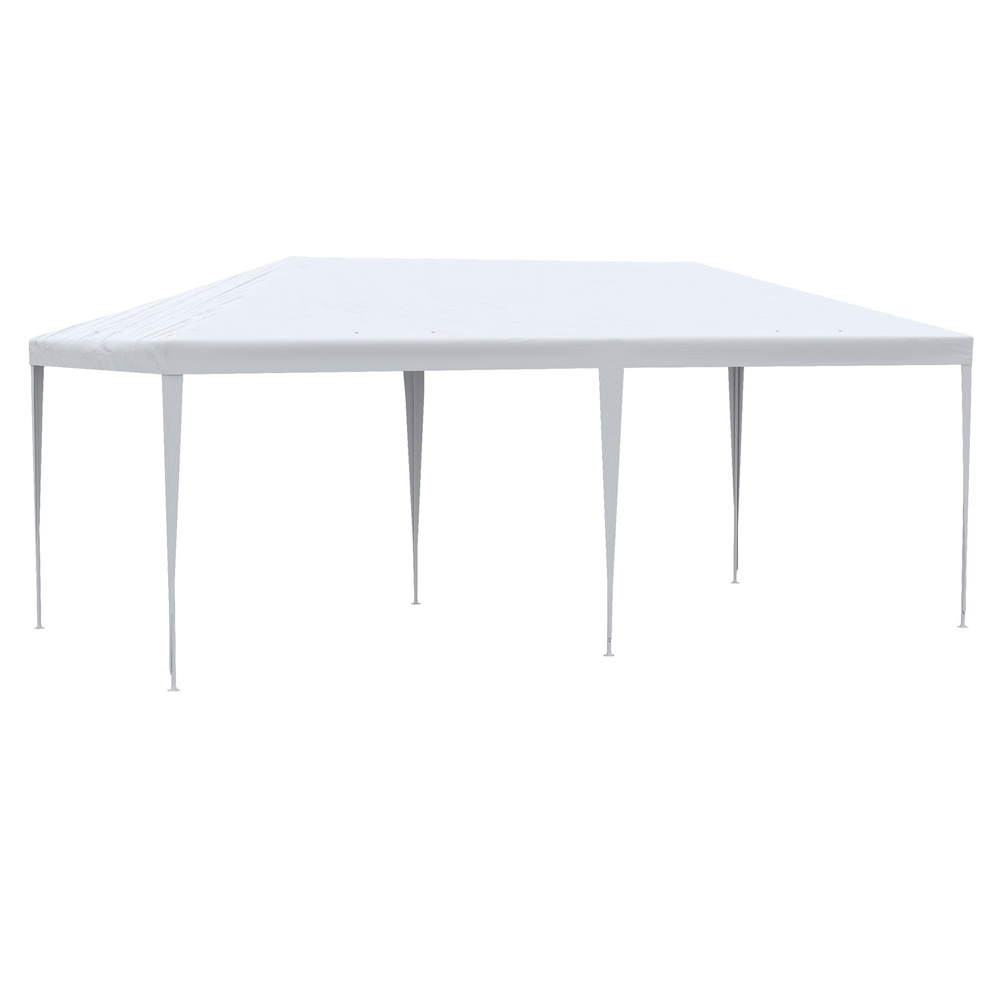 Outsunny Carpa De Jardín 6x3m Con 4 Paredes Laterales 2 Ventanas Visibles Blanco_4