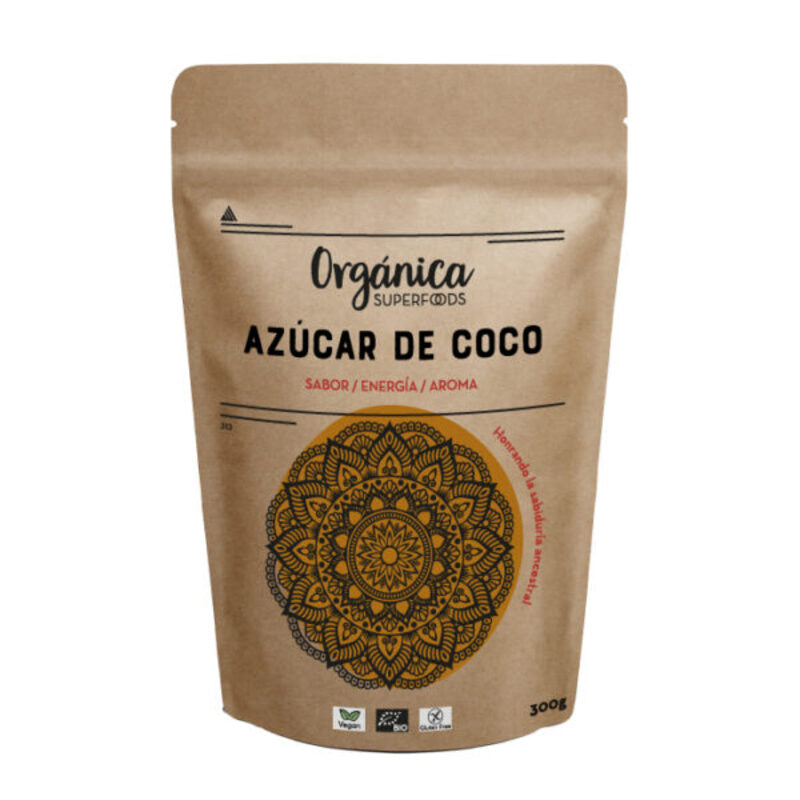 Azúcar De Coco Bio 300g - Orgánica Superfoods_0