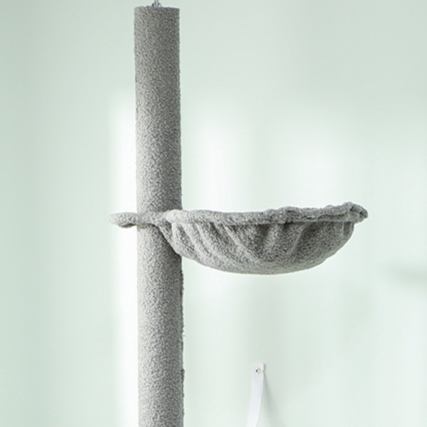 Pawhut Árbol Para Gatos De Suelo A Techo Altura Ajustable 220-240 Cm Gris Claro_4