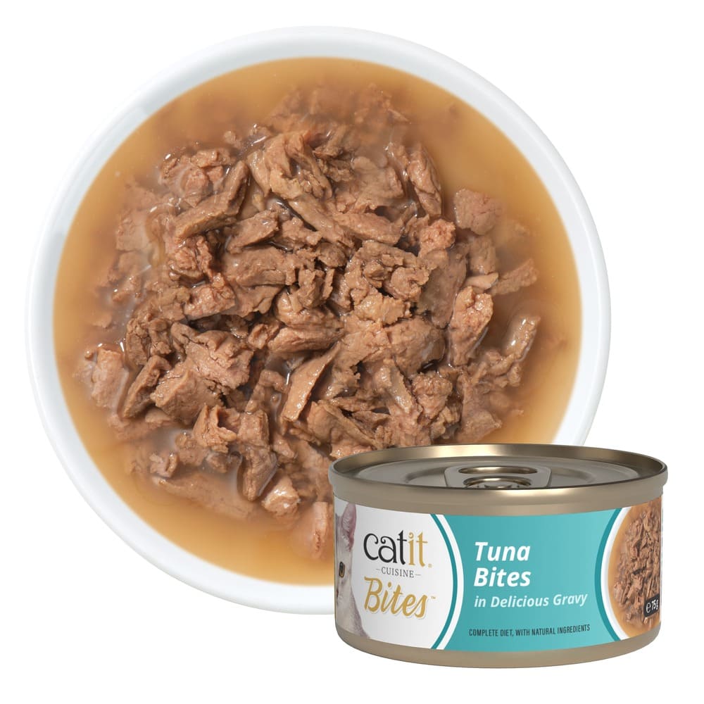 Comida húmeda para gatos Bites de atún Cuisine 75 g Catit