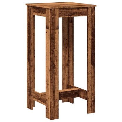 Mesa Alta De Bar Madera De Ingeniería Envejecida 51x50x103,5 Cm_4