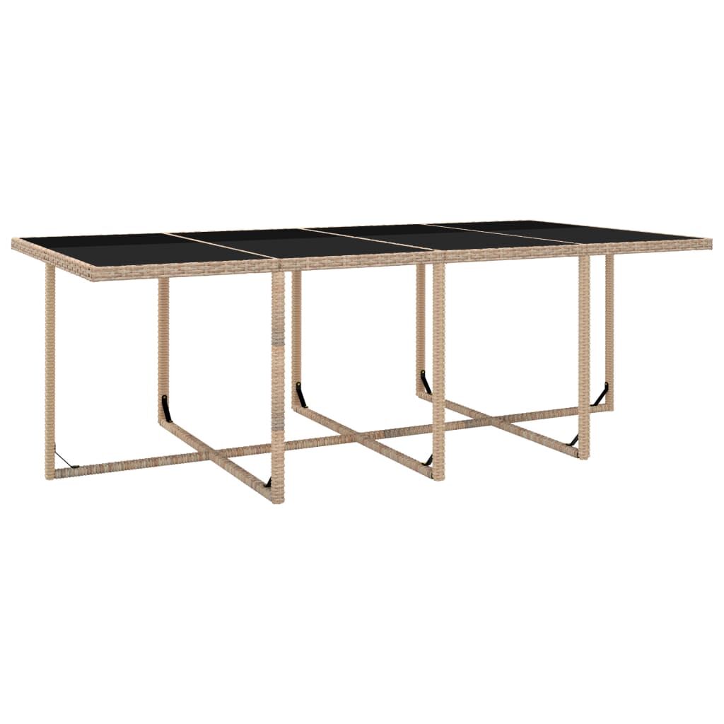 Vidaxl Set Comedor De Jardín 13 Piezas Y Cojines Ratán Sintético Beige_4