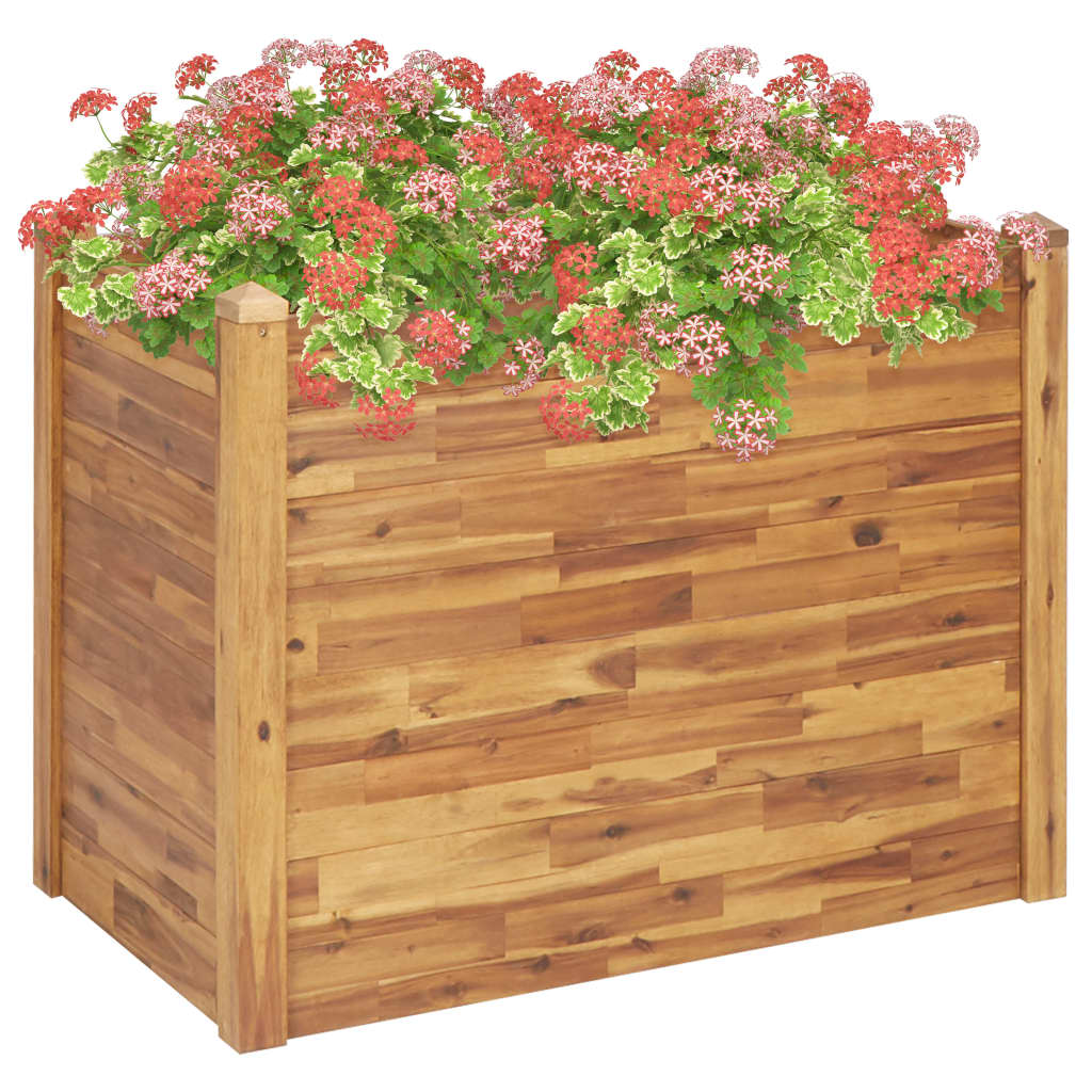 Arriate De Madera Maciza De Acacia 110x60x84 Cm_1