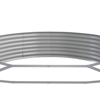 Jardinera Arriate Acero Galvanizado Plata 450x140x36 Cm_4