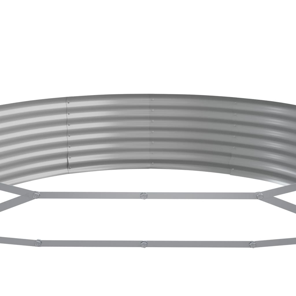 Jardinera Arriate Acero Galvanizado Marrón 450x140x36cm_4