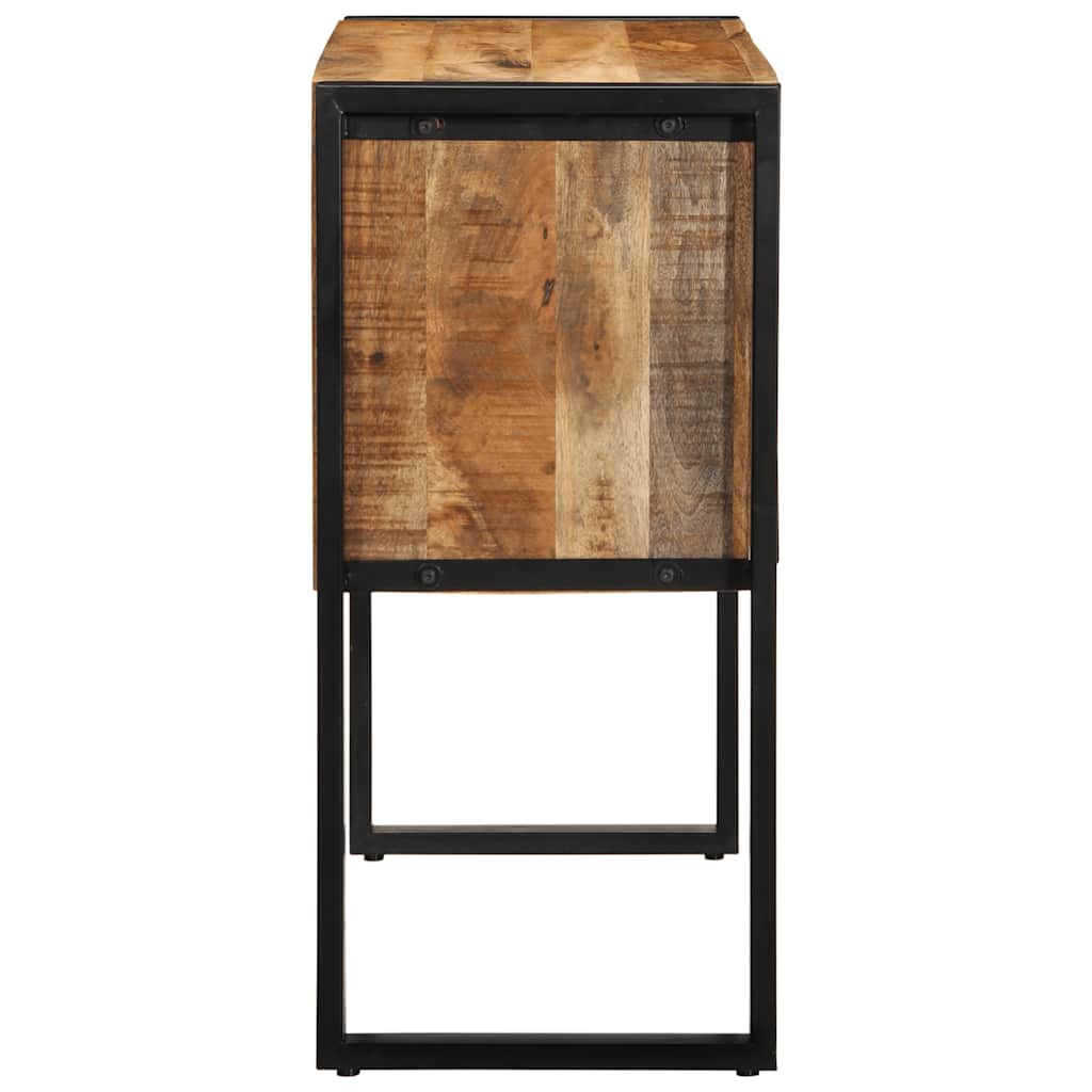 Mueble Consola Madera Maciza De Mango 90x35x75 Cm_4