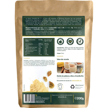 Maca Amarilla En Polvo Bio 200g_4