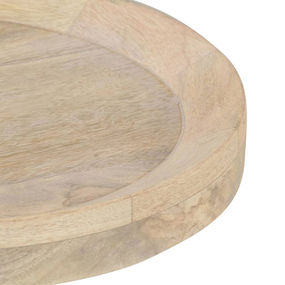 Mesa Auxiliar De Madera Maciza De Mango Ø40x45 Cm_1