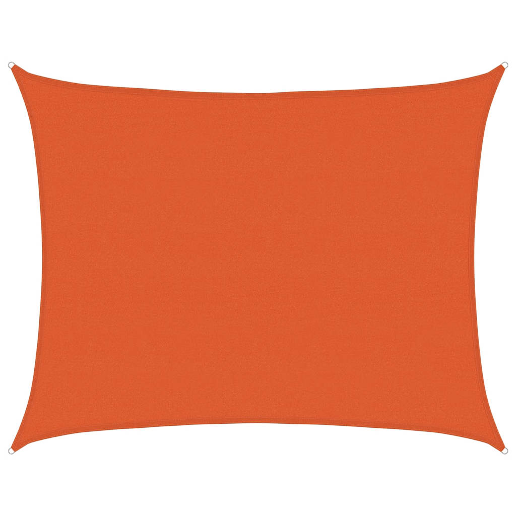 Toldo De Vela Rectangular Hdpe Naranja 160 G/m² 6x8 M_0