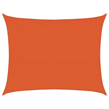 Toldo De Vela Rectangular Hdpe Naranja 160 G/m² 6x8 M_0
