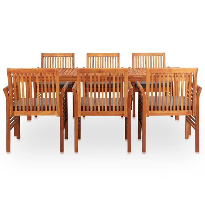 Vidaxl Set Comedor De Jardín 7 Pzas Y Cojines Madera Maciza De Acacia_1