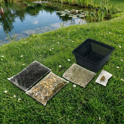 Aqua Set - Cesta Sustrato Arcilla Alimento Y Grava_1
