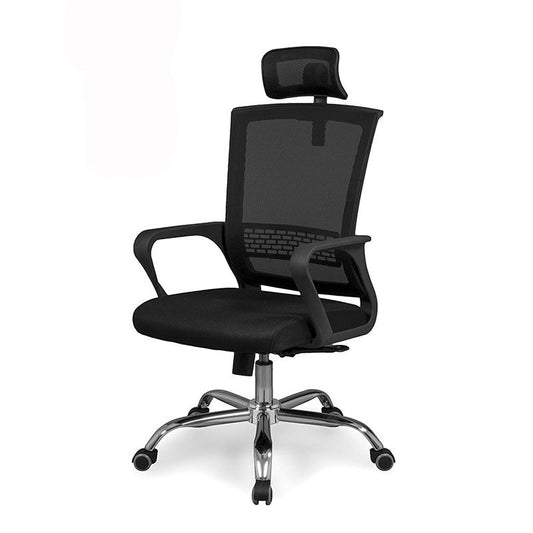 Silla De Oficina Maxx Malla, Negro, 59,5 X 113–122 X 60_0