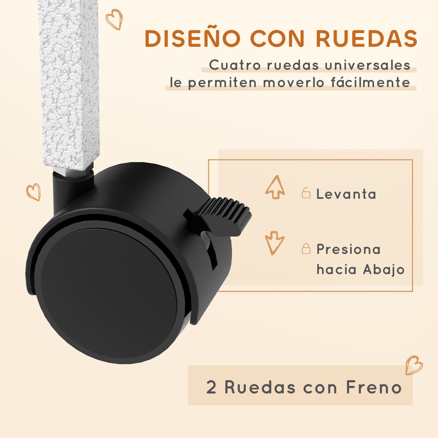 Pawhut Jaula Para Animales Pequeños De 4 Niveles Con Ruedas 80x52x128 Cm Blanco_4