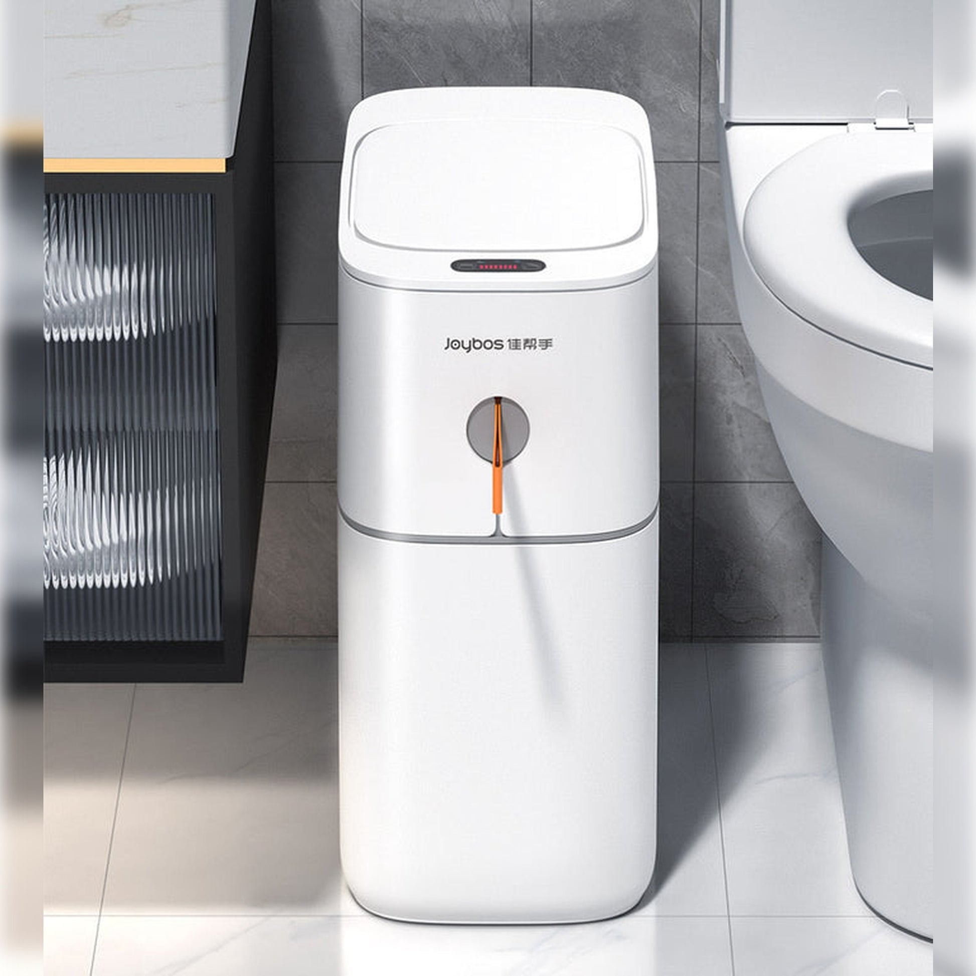 Cubo De Basura Automático Con Sensor De Movimiento Para Baño Joybos_3
