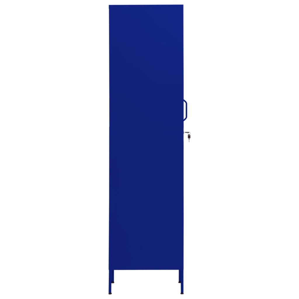 Armario Taquilla De Acero Azul Marino 35x46x180 Cm_3