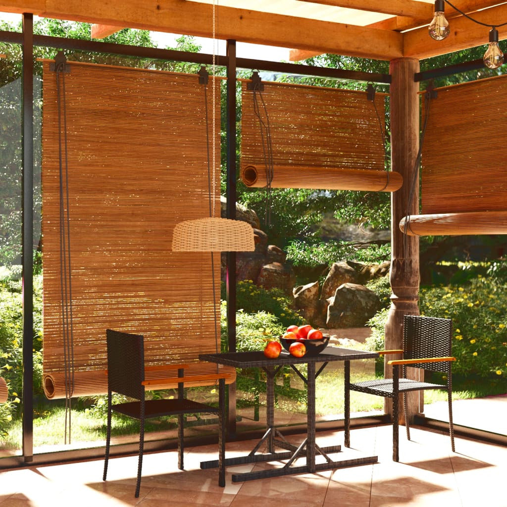Vidaxl Juego De Comedor Para Jardín 3 Piezas Negro_1