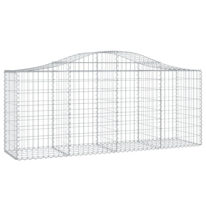 Cestas De Gaviones 14 Uds Forma De Arco Hierro 200x50x80/100 Cm_2